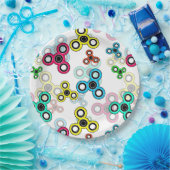 色数々の紡糸 ペーパープレート (パーティー)