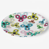 色数々の紡糸 ペーパープレート (アングル)