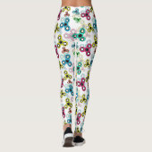 色数々の紡糸 レギンス (裏面)