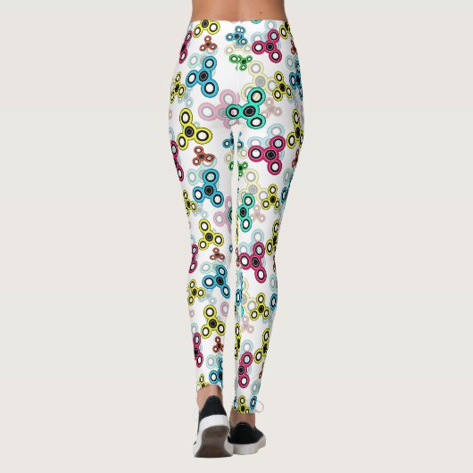 色数々の紡糸 レギンス (裏面)