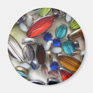 色数々の結晶ビーズ マグネット