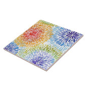 色数々の絞り染め タイル (側面)