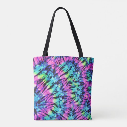 色数々の絞り染め トートバッグ (裏面)