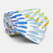 色数々の絞り染め ネクタイ (ロール)