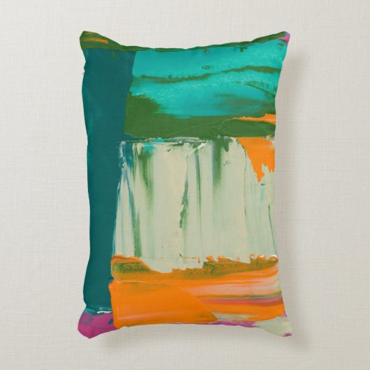 色数々の自由表絵画現 アクセントクッション (正面(垂直))