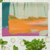 色数々の自由表絵画現 キッチンタオル (折り畳み)