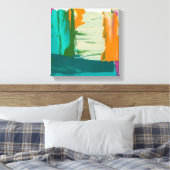 色数々の自由表絵画現 キャンバスプリント (インサイチュ (寝室))