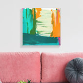 色数々の自由表絵画現 キャンバスプリント (インサイチュ (リビング))