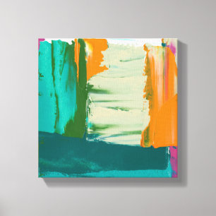 色数々の自由表絵画現 キャンバスプリント