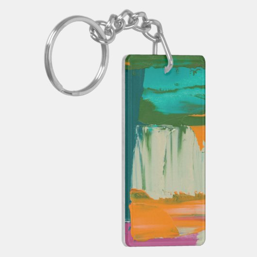 色数々の自由表絵画現 キーホルダー (正面左)