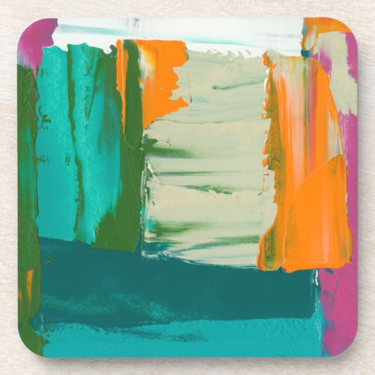 色数々の自由表絵画現 コースター (正面)