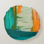 色数々の自由表絵画現 ラウンドクッション (裏面)