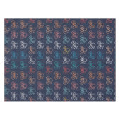 色数々の自転車パターン テーブルクロス (正面(横))