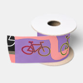 色数々の自転車 サテンリボン (リール)