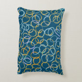 色数々の色のカッコいい抽象芸術柄 アクセントクッション (裏面(縦))