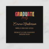 色数々の色のスタイリッシュタイポグラフィ エンクロージャーカード (正面)