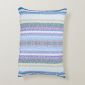 色数々の色のストライプ アクセントクッション (裏面(縦))