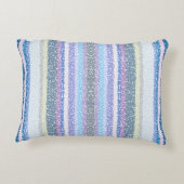 色数々の色のストライプ アクセントクッション (裏面)