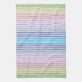色数々の色のストライプ キッチンタオル (縦)