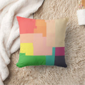 色数々の色のストライプ クッション (ブランケット)