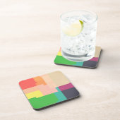 色数々の色のストライプ コースター (右側)
