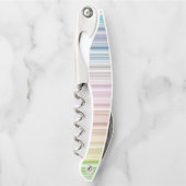 色数々の色のストライプ ソムリエナイフ (正面)