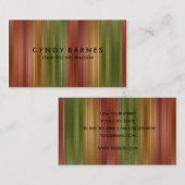 色数々の色のストライプSheen名刺 名刺 (正面/裏面)