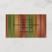 色数々の色のストライプSheen名刺 名刺 (裏面)