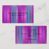 色数々の色のストライプSheen名刺 名刺 (正面/裏面)