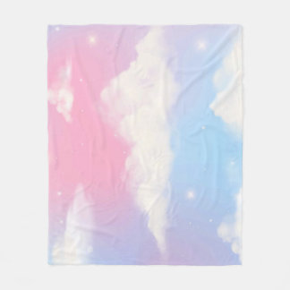 色数々の色の曇り毛布 フリースブランケット