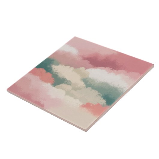 色数々の色の雲 タイル (側面)