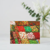 色数々の色ゼリーのオンシェルフグミカラフルーCAND ポストカード (スタンド正面)