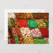 色数々の色ゼリーのオンシェルフグミカラフルーCAND ポストカード (正面/裏面)