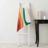 色数々の色レトロスタイル波デザイン シェルパブランケット (インサイチュ)