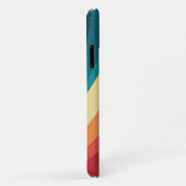 色数々の色レトロスタイル波デザイン Case-Mate iPhoneケース (裏面/右)