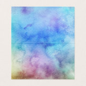 色数々の色水洗レシピテントカード 名刺 (内部フラット)