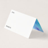 色数々の色水洗レシピテントカード 名刺 (裏面)