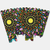 色数々の色紙吹雪パーティーお願いボックス フェイバーボックス (見開き)