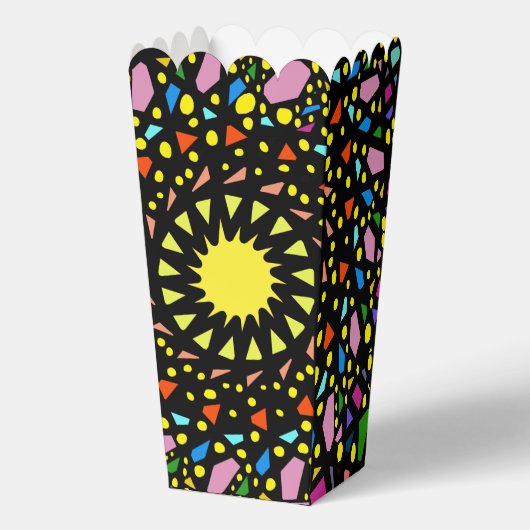 色数々の色紙吹雪パーティーお願いボックス フェイバーボックス (正面)