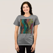 色数々の花波 トライブレンドTシャツ (正面全面)