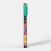 色数々の花波 iPhoneケース (右側面)