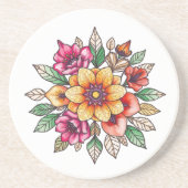 色数々の花 コースター (正面)