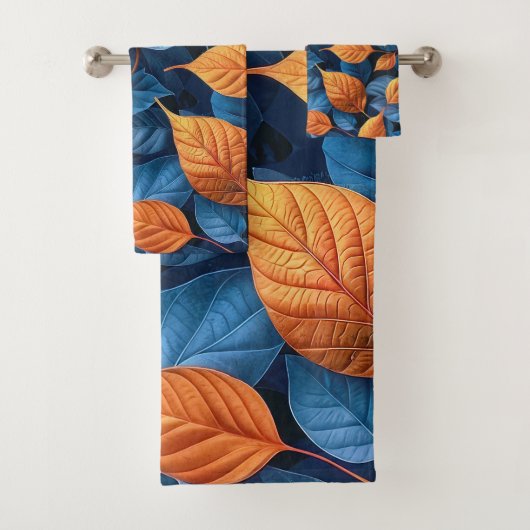 色数々の葉柄 バスタオルセット (インサイチュ)