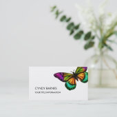 色数々の蝶の名刺 名刺 (スタンド正面)