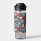 色数々の蝶 ウォーターボトル (背面)