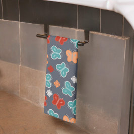 色数々の蝶 キッチンタオル