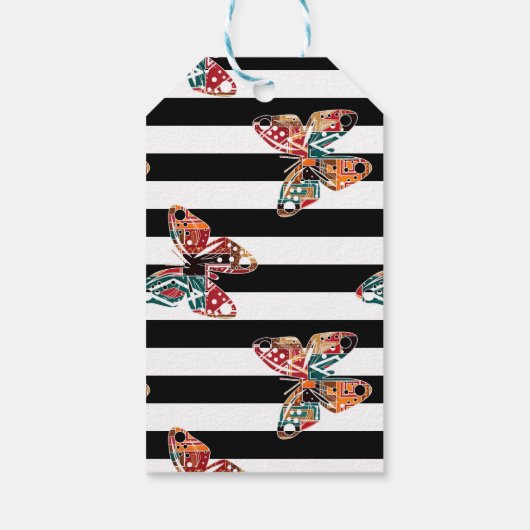 色数々の蝶 ギフトタグ (裏面)