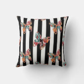 色数々の蝶 クッション (裏面)