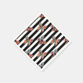 色数々の蝶 スタンダードカクテルナプキン (角)