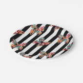 色数々の蝶 ペーパープレート (アングル)